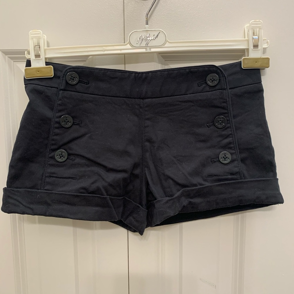 Talula (Aritzia) black nautical themed shorts